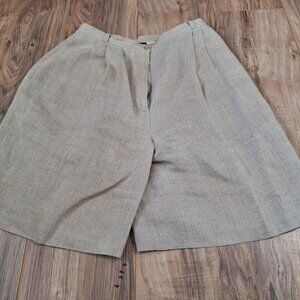 Vintage Bernard Holtzman 100% linen shorts
